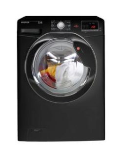Hoover Link One Touch Hl 1672D3B 7Kg Load, 1600 Spin Washing Machine - Black
